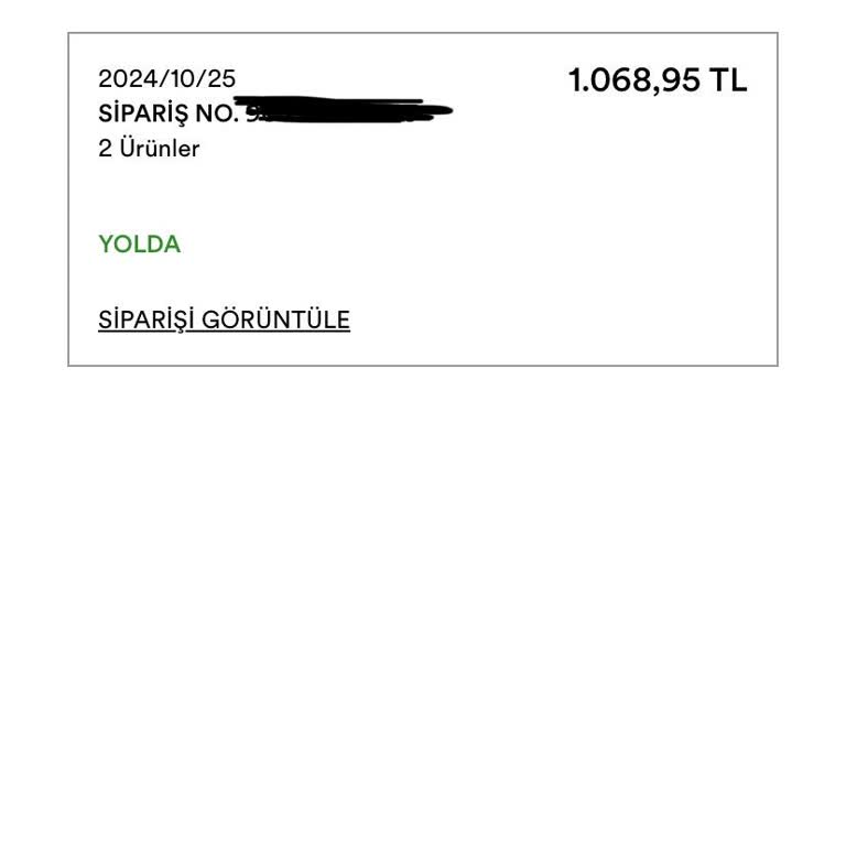 Kayıp Sipariş Ve Yetersiz Müşteri Hizmetleri