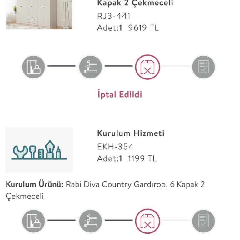 Vivense Teslim Edilmeyen Gardırop Ve İptal Sürprizi