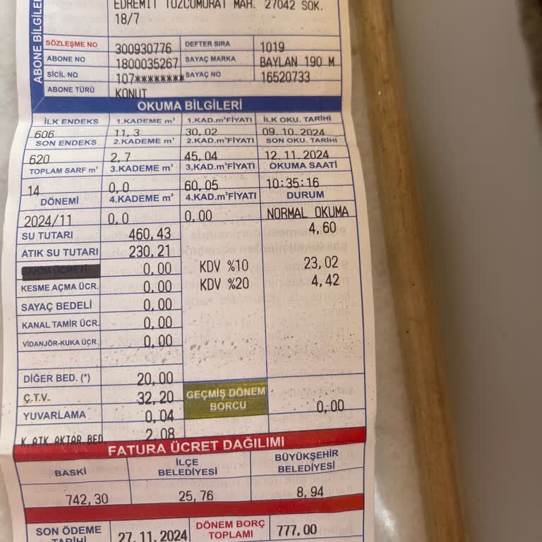 Su Faturasında Beklenmedik Artış