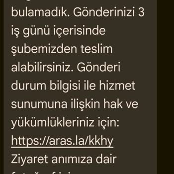 Aras Kargo Çark Şubesi'nin İletişim Ve Dağıtım Sorunları