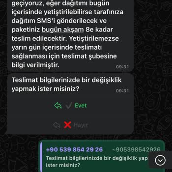 Teslim Edilmeyen Kargo Ve Yanıltıcı Bilgilendirme