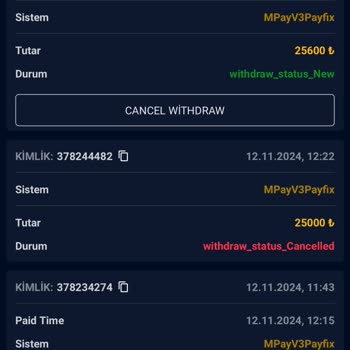 Vaycasino Kazançlarımın Ödenmemesi Ve Haksız Bonus Kesintisi