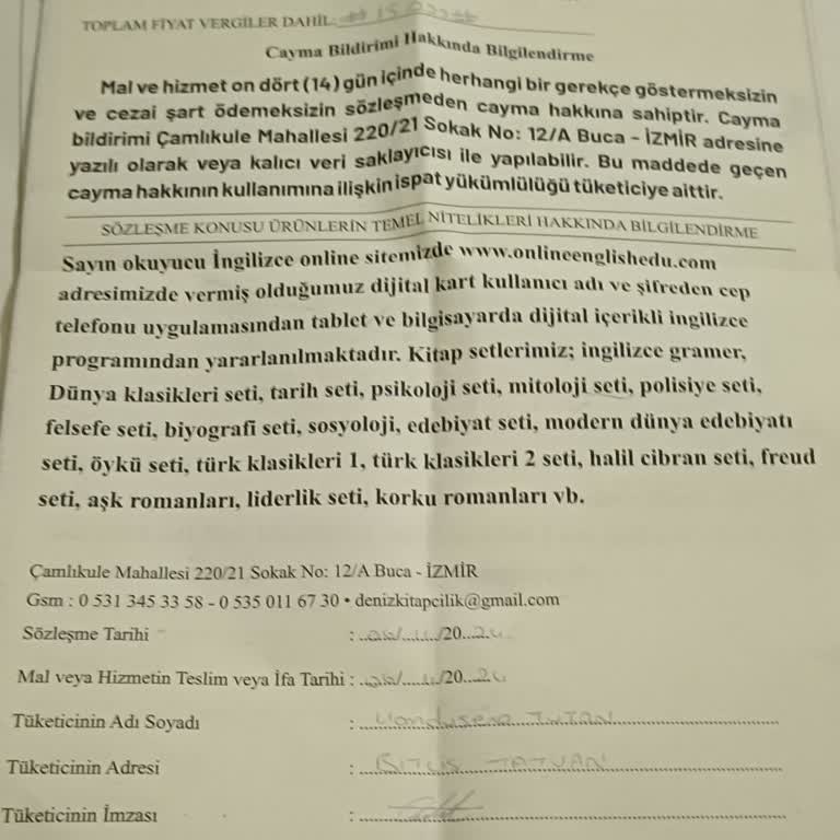 Yanıltıcı Sözleşme Ve İptal Hakkı Sorunu