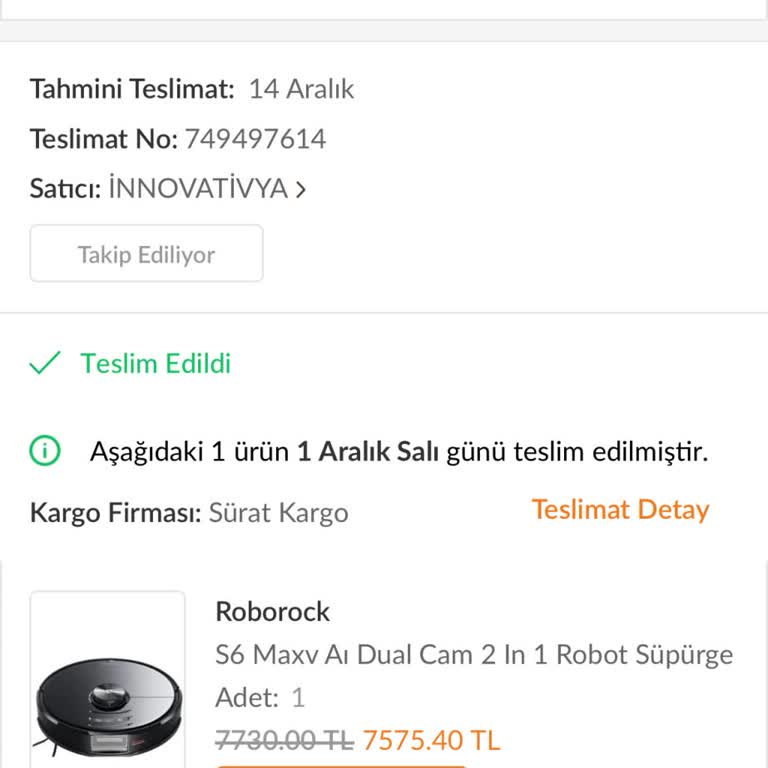 Roborock Yetkisiz Satıcıdan Alınan Ürünlerde Servis Sorunu