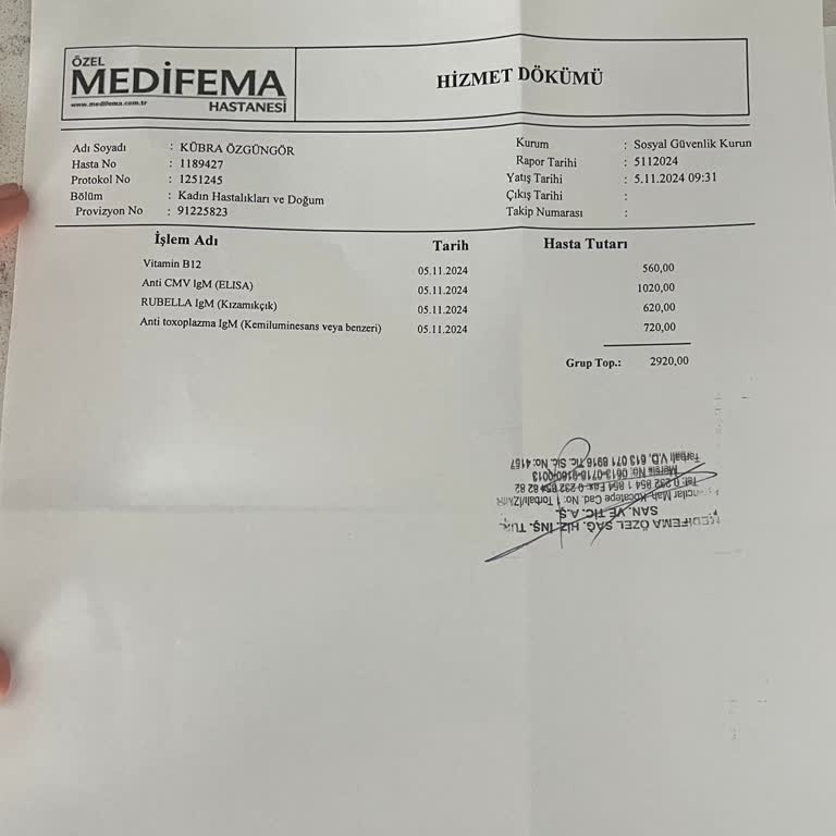 Medifema Hastanesi'nde Yanıltıcı Provizyon Süreci