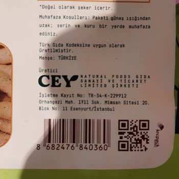 Cey Natural Foods Kiki Kinoa Cipsinin İçinden Yabancı Cisimler Çıktı!