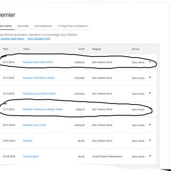 Epic Games'te Paket Teslim Sorunu Ve Yetersiz Müşteri Hizmeti