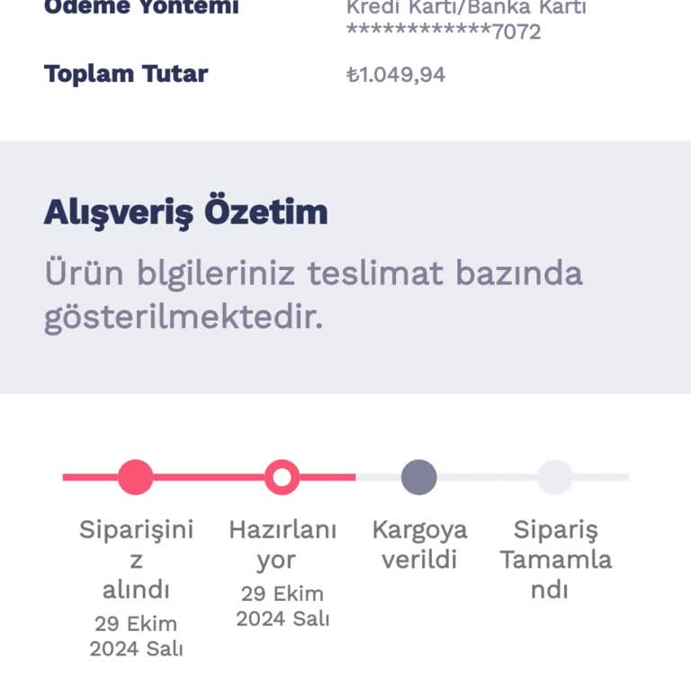 Penti Uygulamasında Kargo Gecikmesi