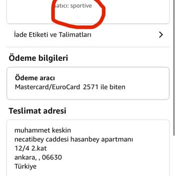 Yanlış Ürün Gönderimi Sorunu
