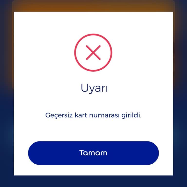 Edenred Kart Sorunu: Geçersiz Kart Numarası Uyarısı