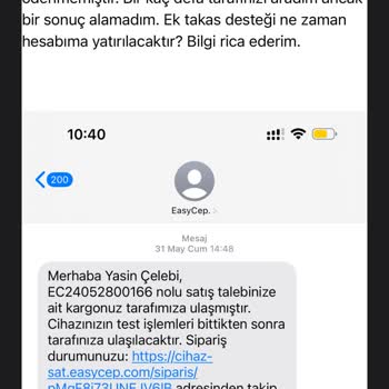 Trendyol'dan Alınan Telefon İçin Verilmeyen Takas Desteği