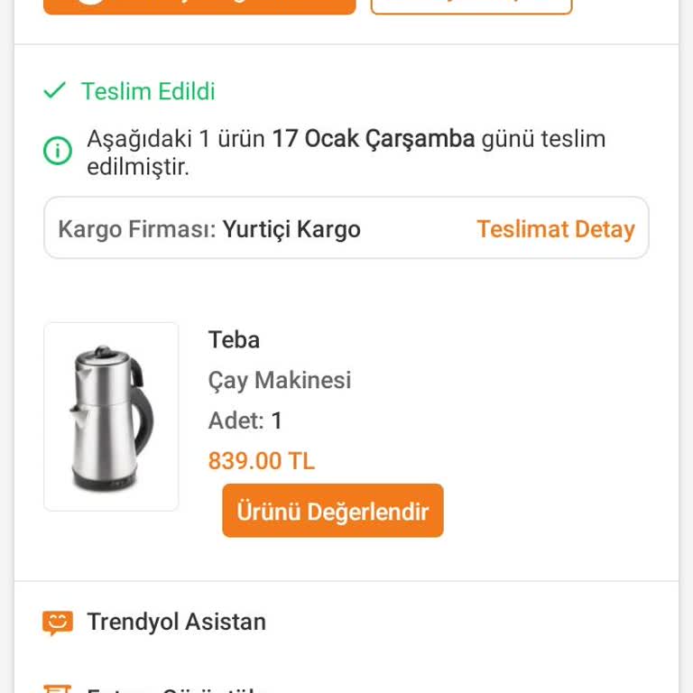 Çay Makinesi Garanti Kapsamı Sorunu