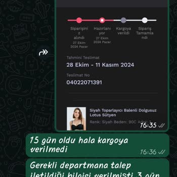 Penti'den Beklenmeyen Ciddiyetsizlik Ve Kargoya Verilmeyen Ürünler