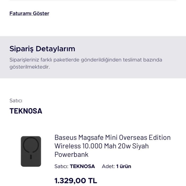 Baseus Kablosuz Powerbank: Kısa Sürede Arıza