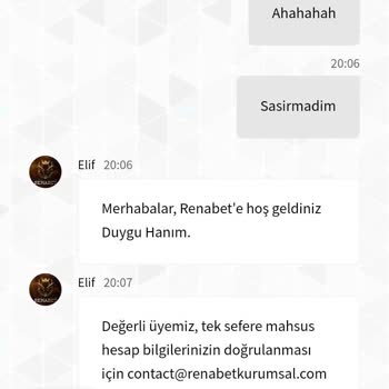 Renabet'ten Alınamayan Deneme Bonusu Ödemesi