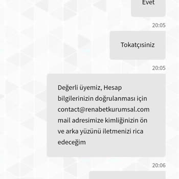 Renabet'ten Alınamayan Deneme Bonusu Ödemesi