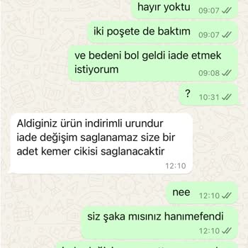 Eksik Ürün Ve İade Sorunlarıyla İlgili Müşteri Memnuniyetsizliği