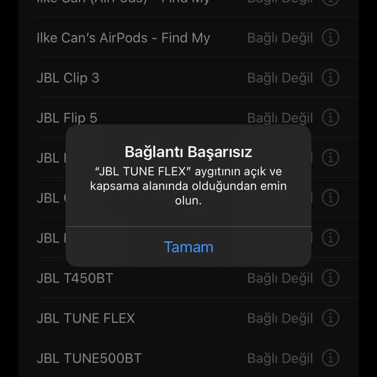 JBL Tune Flex Kulaklıkta Şarj Ve Bağlantı Sorunları