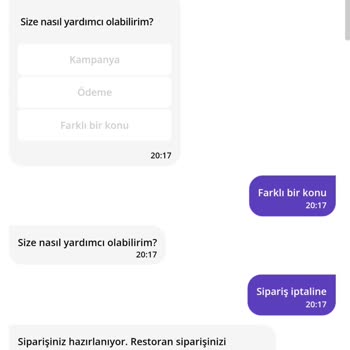 Yanlış Siparişin İptali İçin Geç Kalan Destek