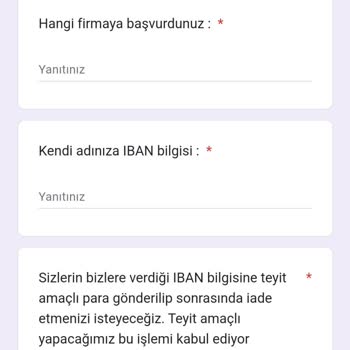 Yanıltıcı İş Başvurusu Ve Para Transferi Talebi