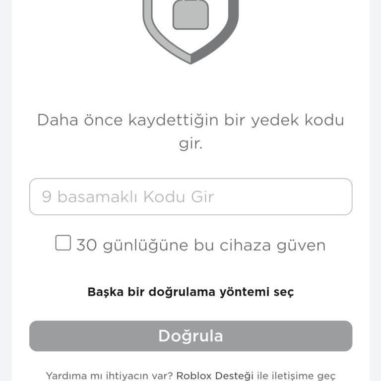 Roblox Yedek Kod Sorunu Yüzünden Hesaba Erişim Sağlanamıyor