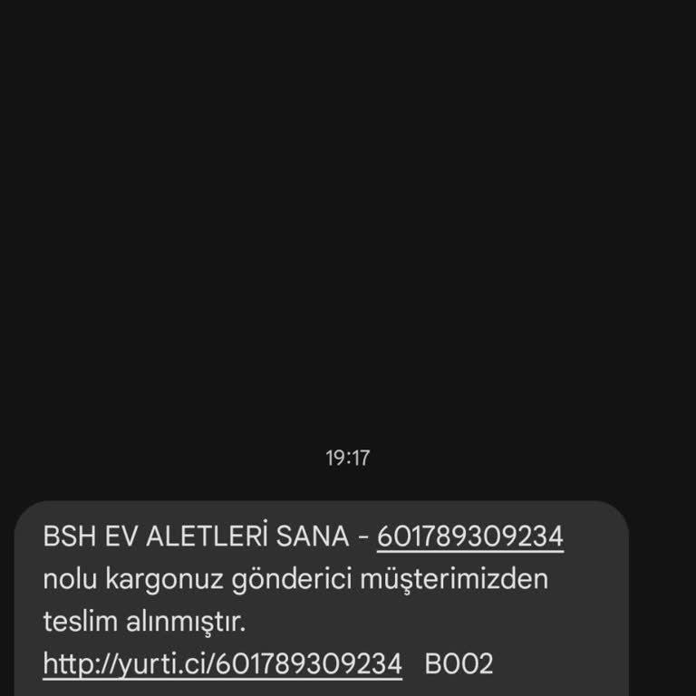 Adıma Yapılan Yanlış Kargo Bildirimi