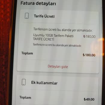 Vodafone Fatura Şoku: Sözler Tutulmuyor