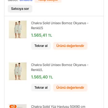 Chakra Havlularının Kalitesizliği Ve Değişim Talebi