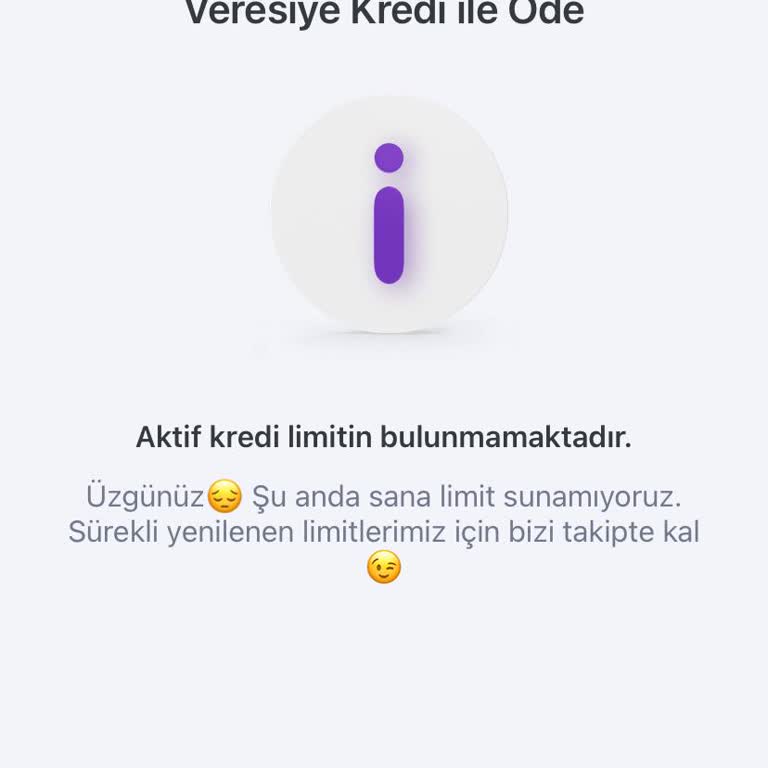 Bankanın Veresiye Limitiyle İlgili Sorun