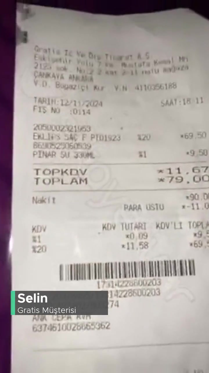 Gratis Para Üstü Yerine Poşet Vermiş! videonun kapak resmi