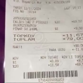 Gratis Para Üstü Yerine Poşet Vermiş!