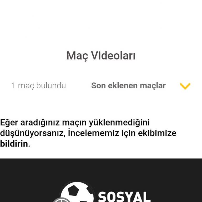 Sosyal Halısaha Sitesinde Video Yayınlanmama Sorunu