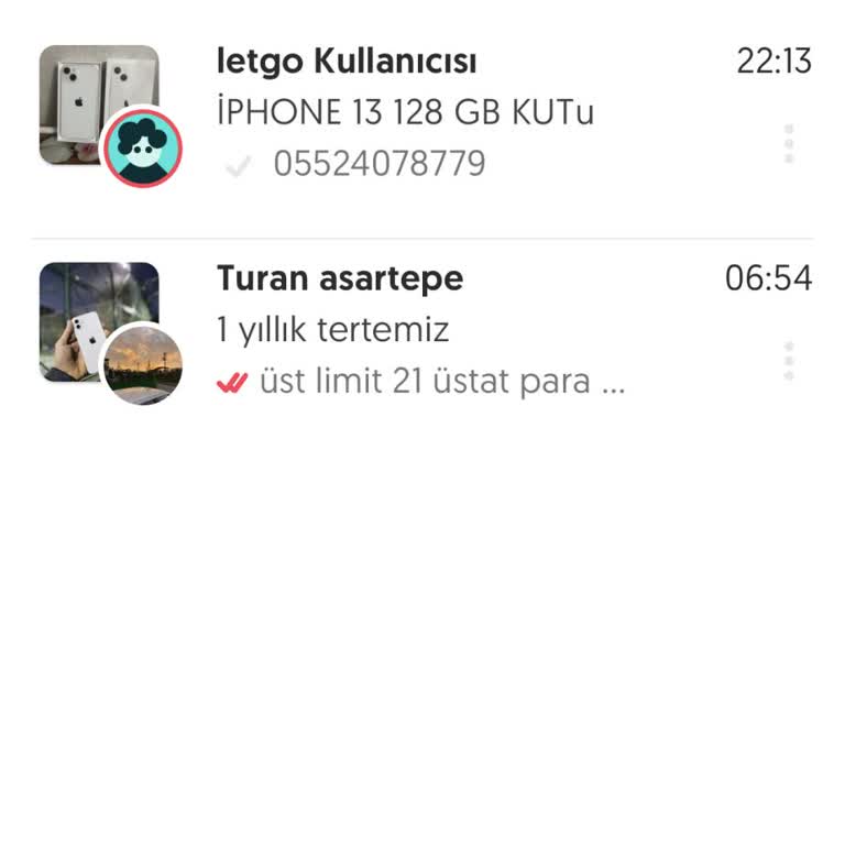 Letgo Mesaj Gönderim Sorunu