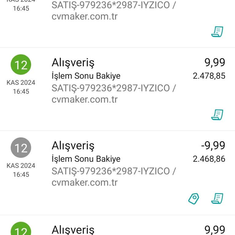 CV Maker'da Tekrarlanan Ödemeler Ve Eksik Hizmet