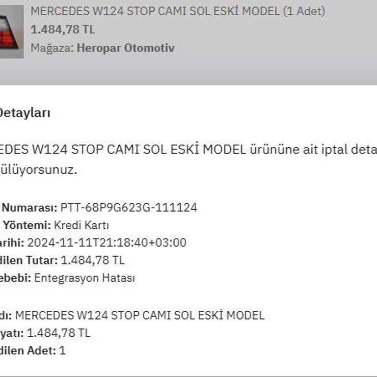 PTT'nin Entegrasyon Hatası Mağduriyeti