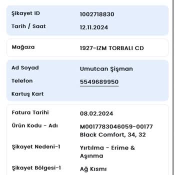 Mavi Pantolonlarda Sürekli Yırtılma Ve Renk Değişimi Sorunu