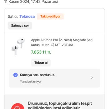 İndirimli Ürün Siparişinin Haksız İptali Ve Müşteri Hizmetleri Sorunu