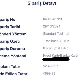 Penti Sipariş İptali Ve Gecikme Sorunu