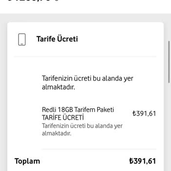 Vodafone'un Şaşırtıcı Fatura Şoku