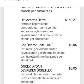 Vodafone'un Şaşırtıcı Fatura Şoku