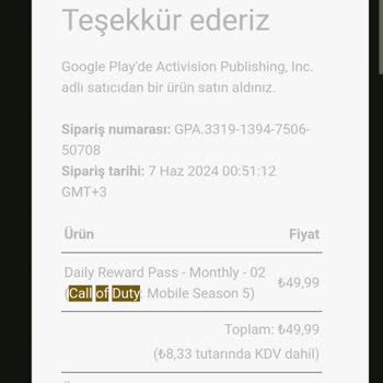 Call Of Duty Mobil Şikayeti