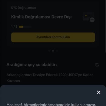 Binance Hesabında Güvenlik İncelemesi Engeli