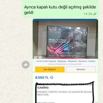 Yanıltıcı Ürün Gönderimi Ve İletişim Eksikliği