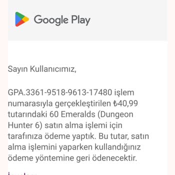 Paycell'in Google Play Ücret İadesindeki Gecikmesi