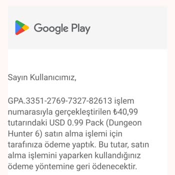 Paycell'in Google Play Ücret İadesindeki Gecikmesi