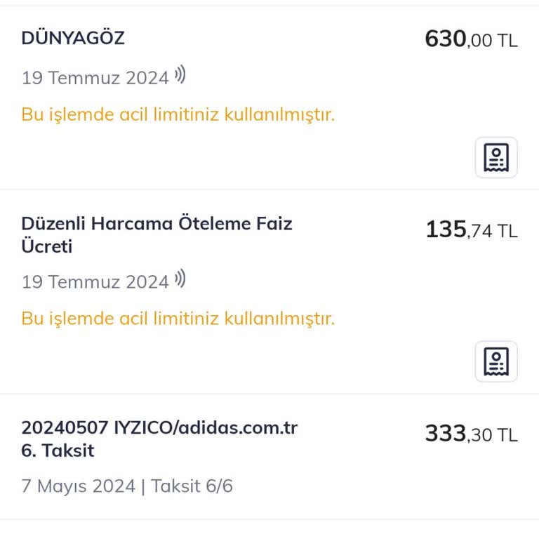 Onaysız Harcama Öteleme Ve İade Edilmeyen Faiz Ücretleri