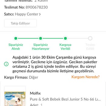 Geciken Kargo Ve İletişim Eksikliği