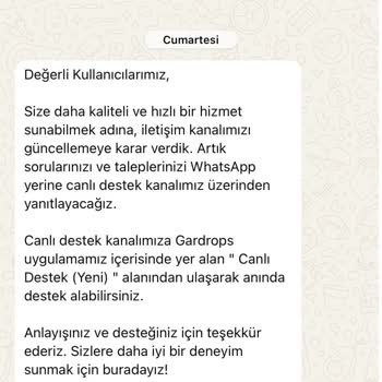 Gardrops'ta Kargo İadesi Ve İletişim Sorunları