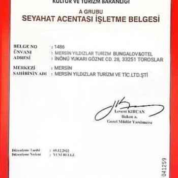 Mersin Yıldızlar Turizm'de Tatil Hayal Kırıklığı