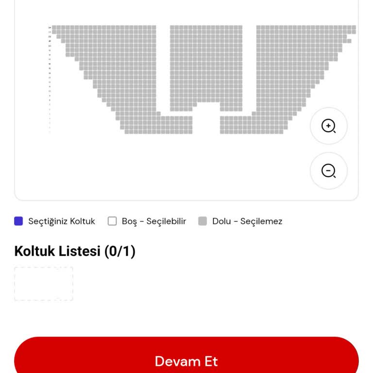Bilet Alımında Koltuk Seçim Sorunu